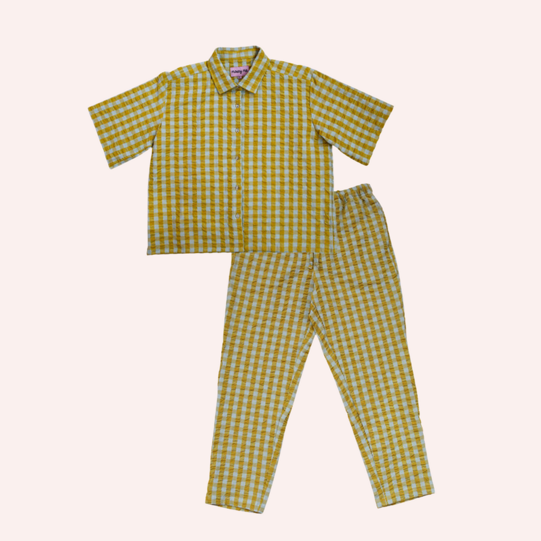Pyjama Set - Citrus Seersucker