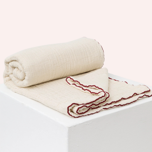 Classic Cotton Baby Blanket - White