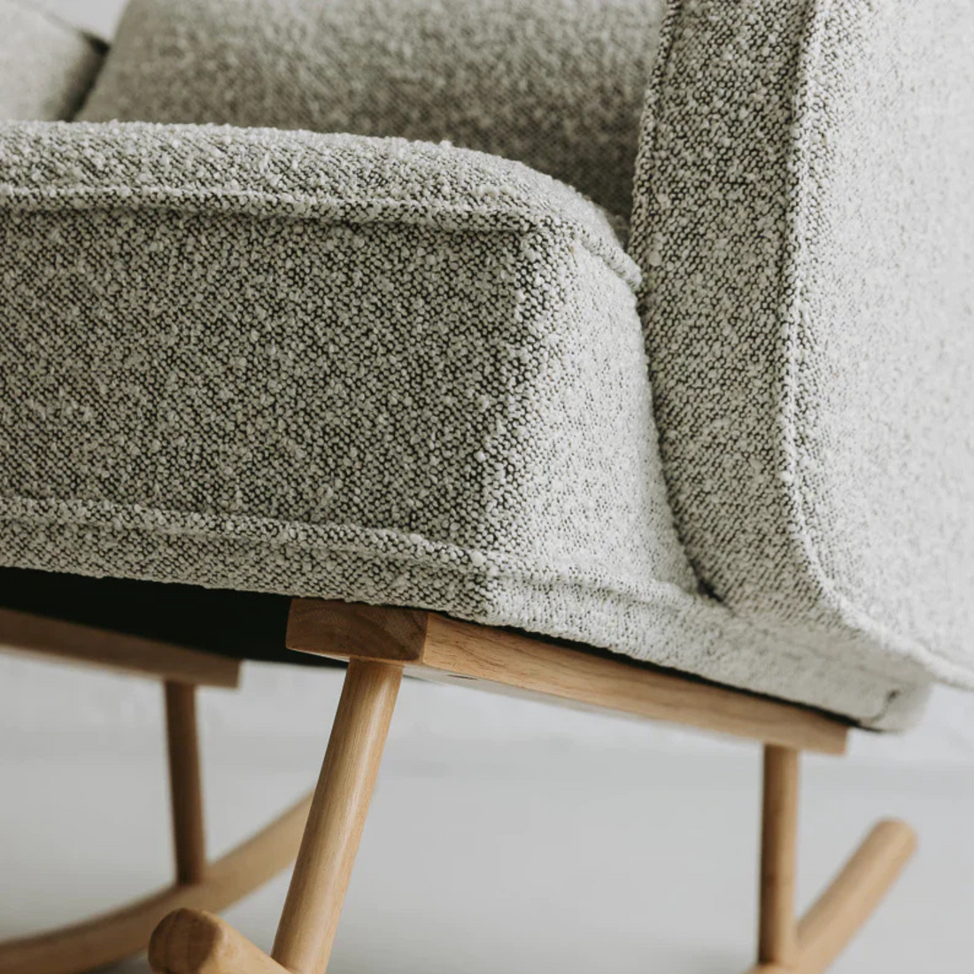 Cloud Rocker & Ottoman - Ash Grey