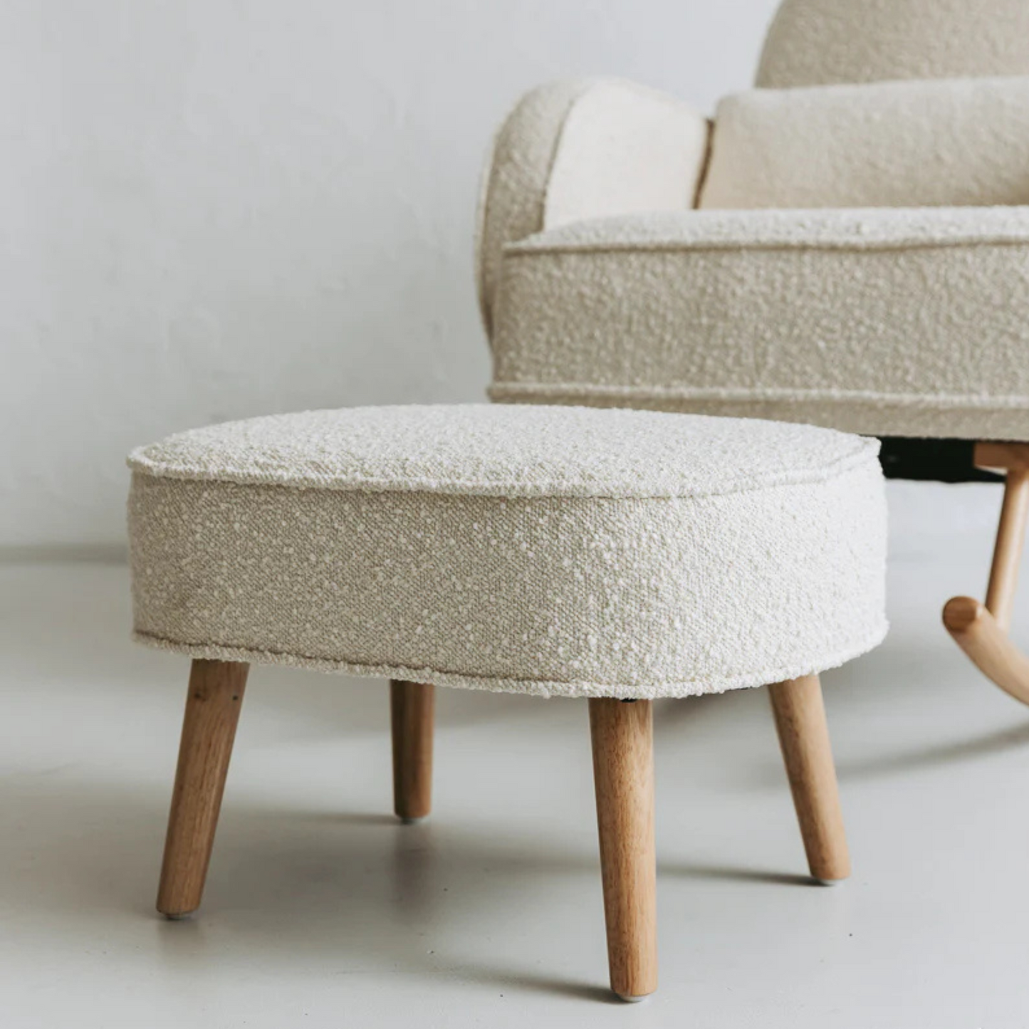 Cloud Rocker & Ottoman - Cream