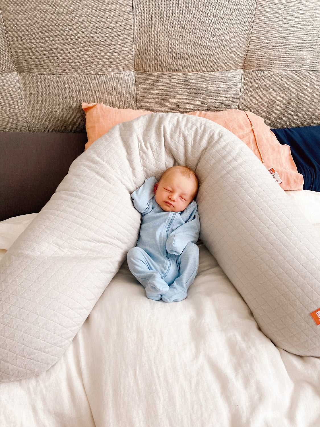 Big Flopsy Maternity & Nursing Pillow - Heather Grey