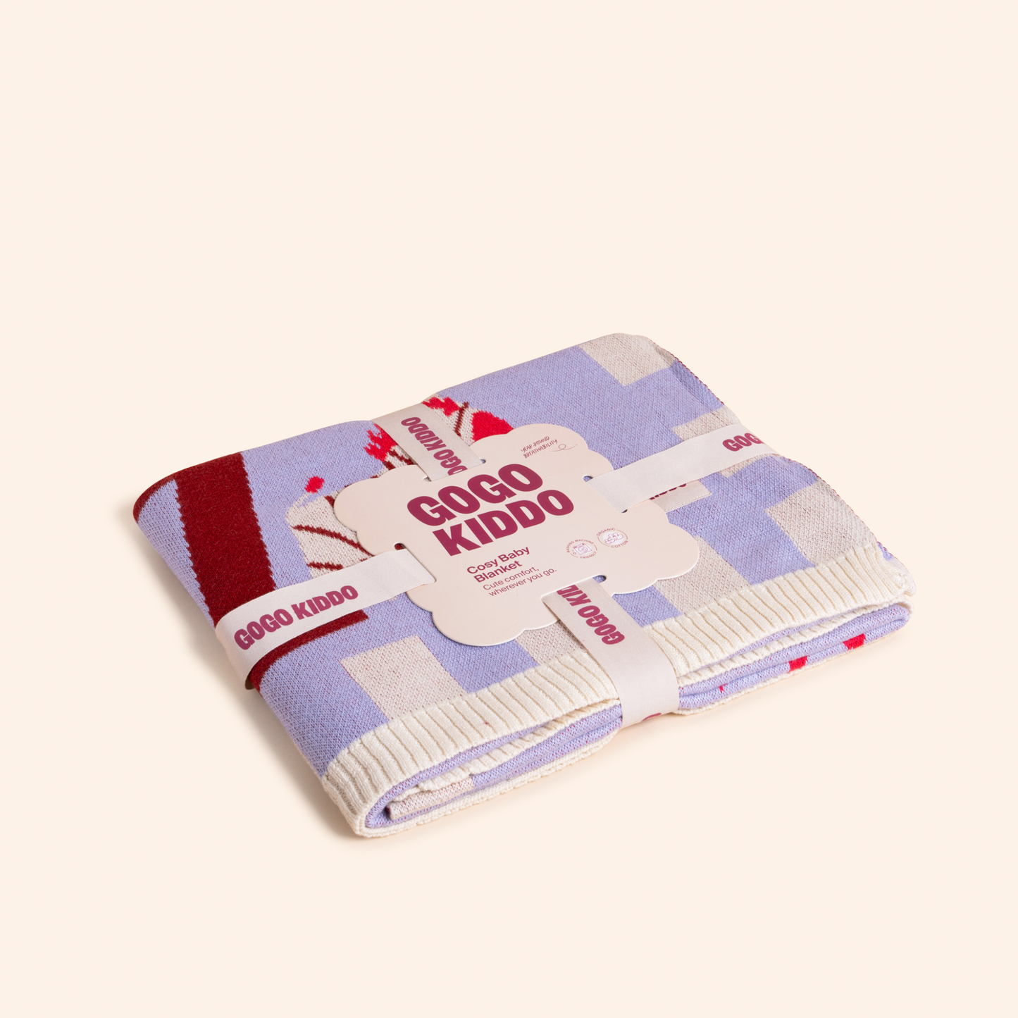 Cosy Baby Blanket - ABC Lilac