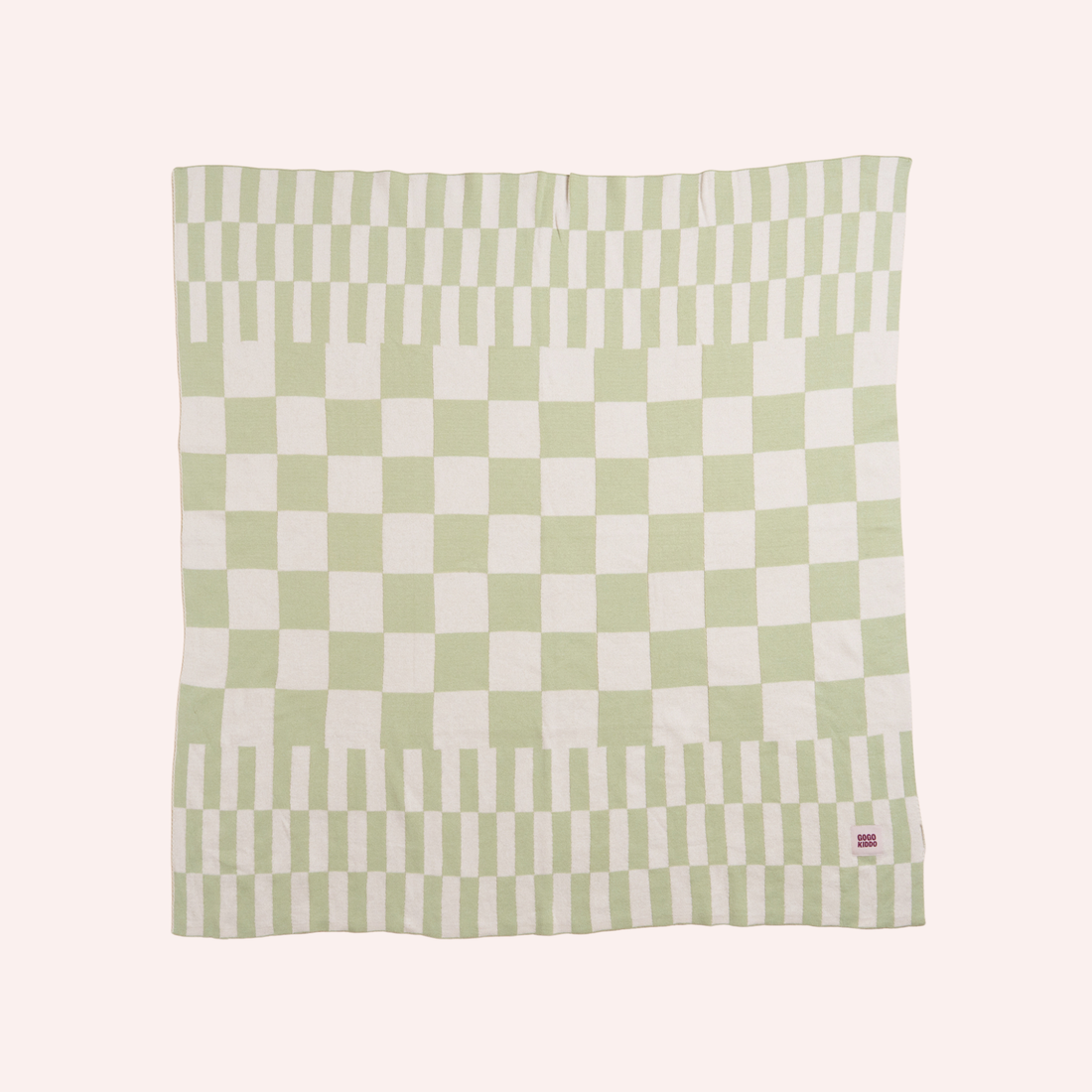 Cosy Baby Blanket - Tri-Check Sage