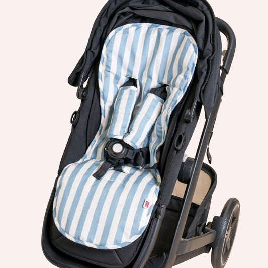 Cosy Pram Liner and Harness Protector  - French Blue