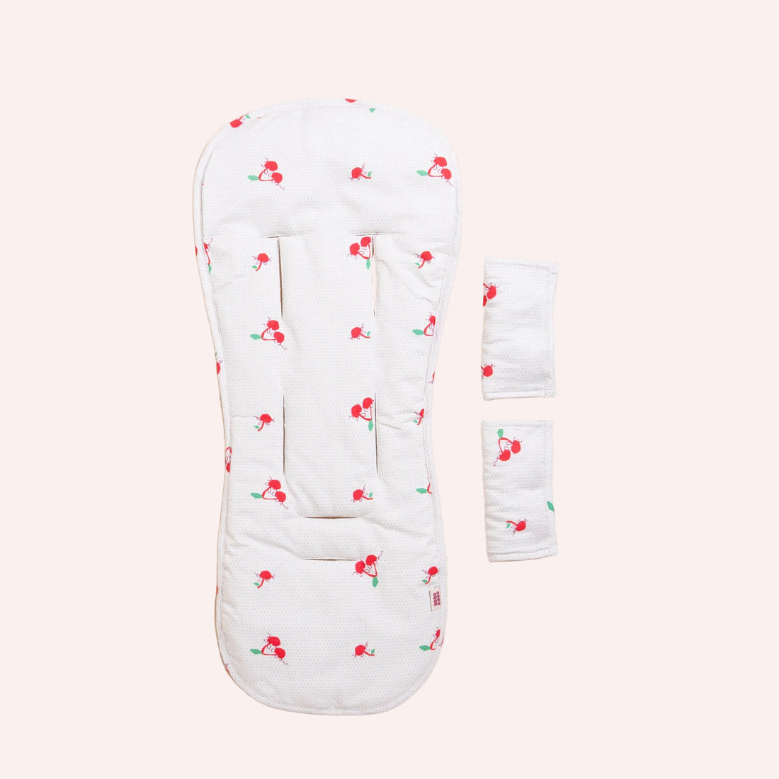Cosy Pram Liner and Harness Protector - Cherry Chic