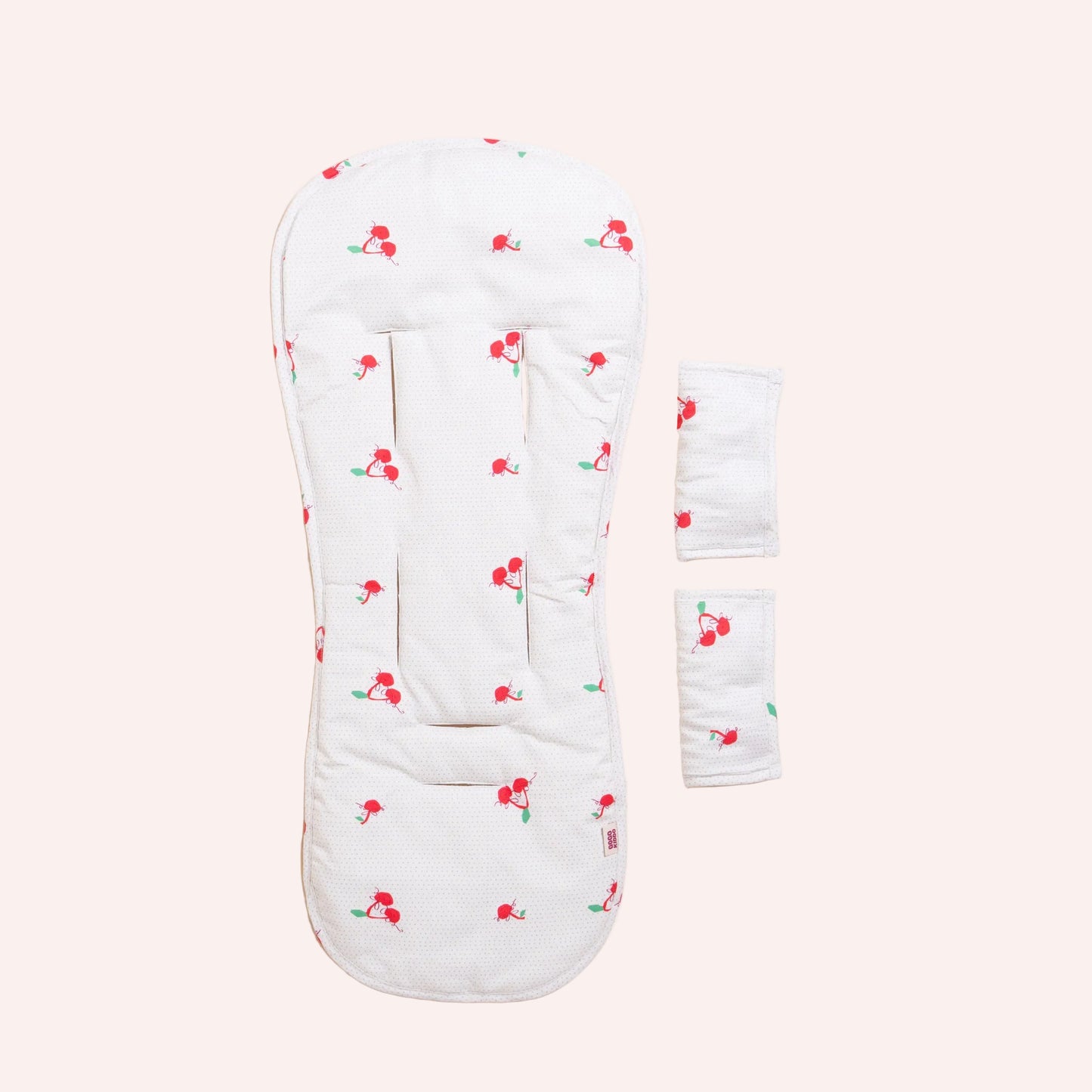 Cosy Pram Liner and Harness Protector - Cherry Chic