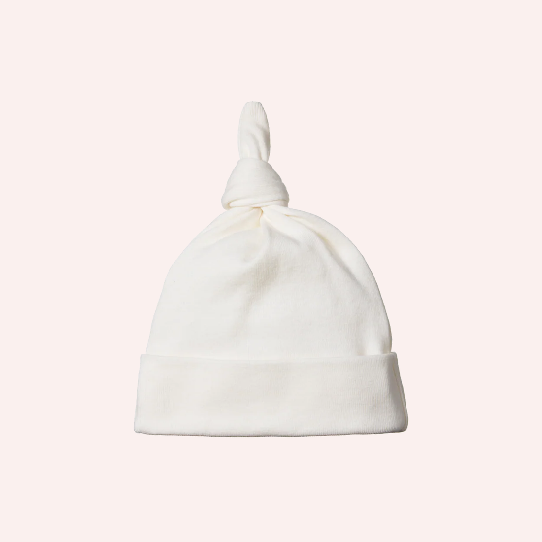 Cotton Knotted Beanie - Natural