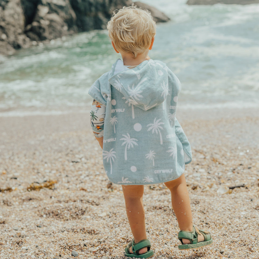 Baby Hooded Towel - Pacific Blue