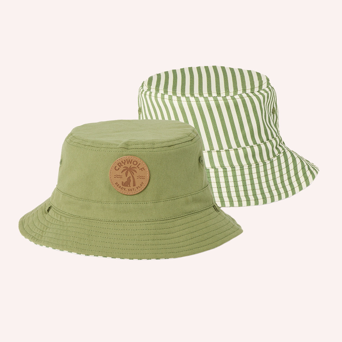 Reversible Bucket Hat - Coastal Stripe