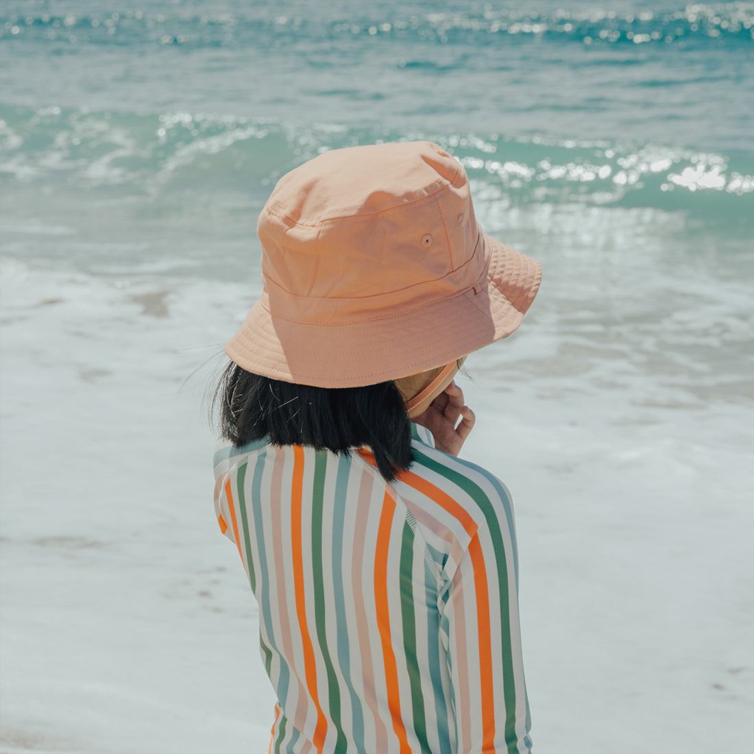 Reversible Bucket Hat - Summer Stripe