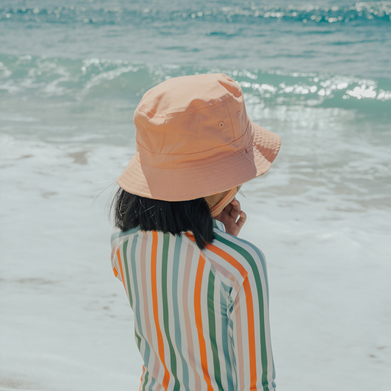 Reversible Bucket Hat - Summer Stripe