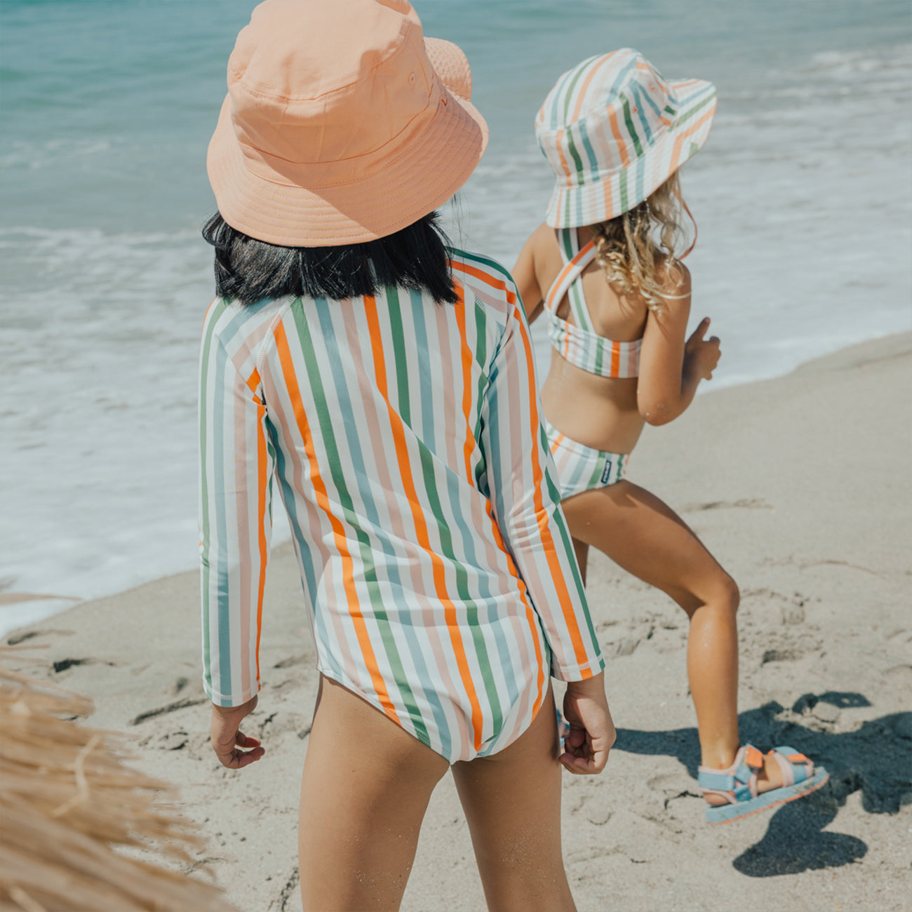 Reversible Bucket Hat - Summer Stripe