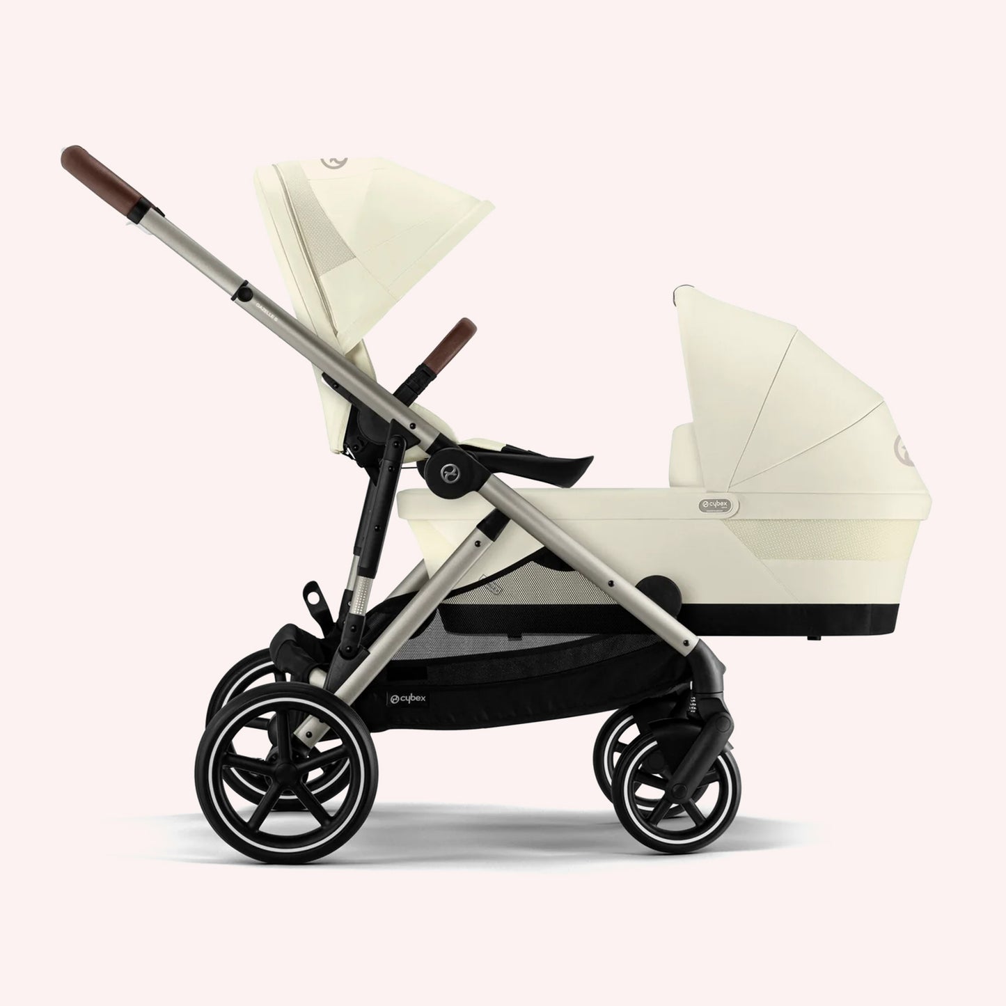 Cybex Gazelle S Bassinet and Seat Pram - Seashell Beige