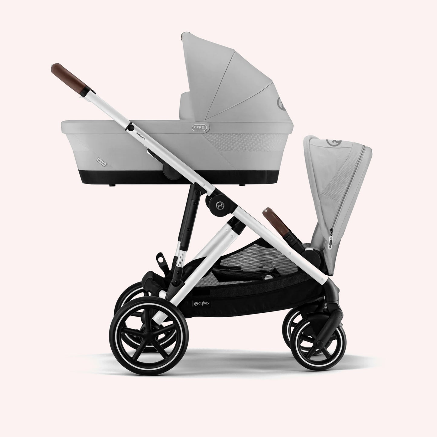 Cybex Gazelle S Bassinet and Seat Pram - Lava Grey