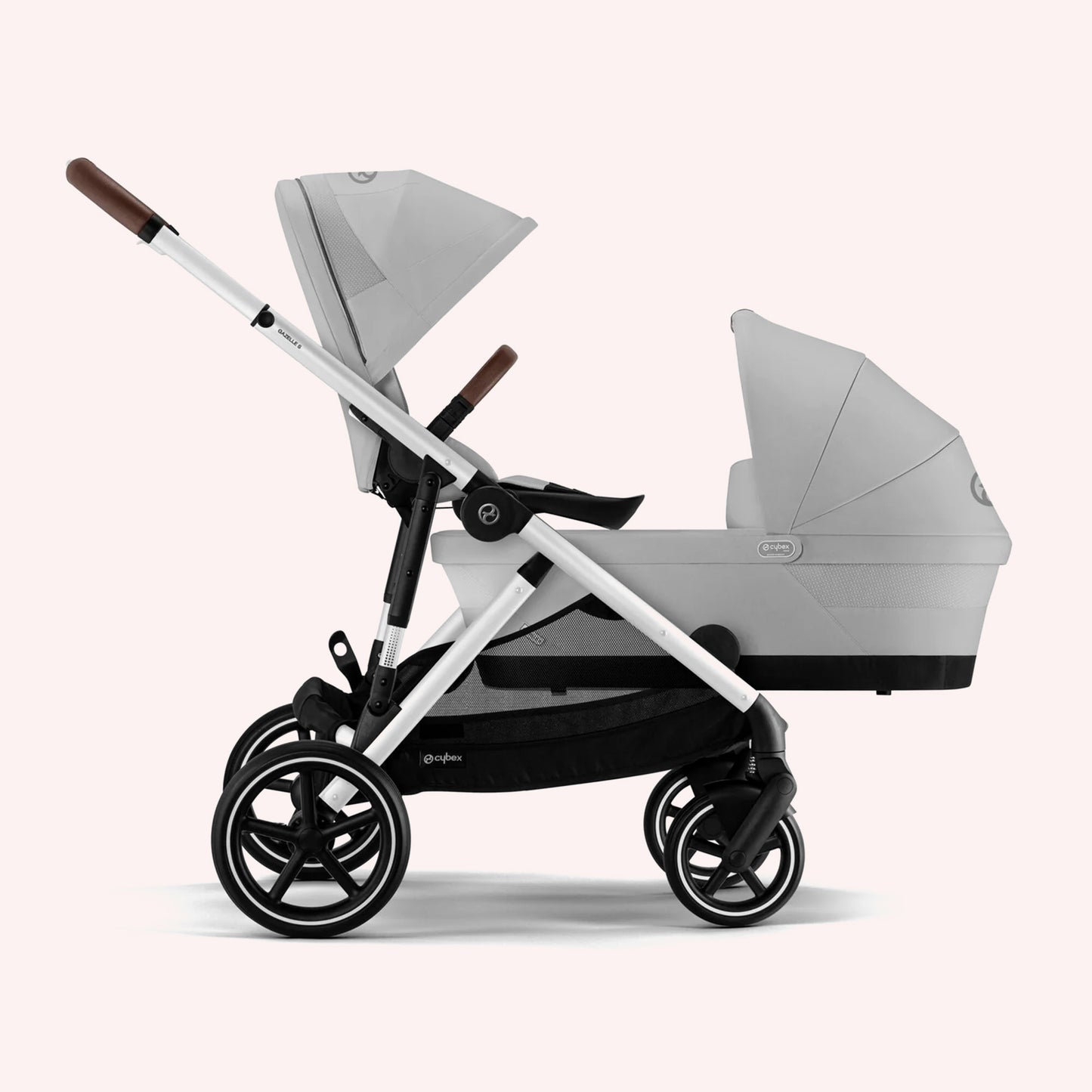 Cybex Gazelle S Bassinet and Seat Pram - Lava Grey