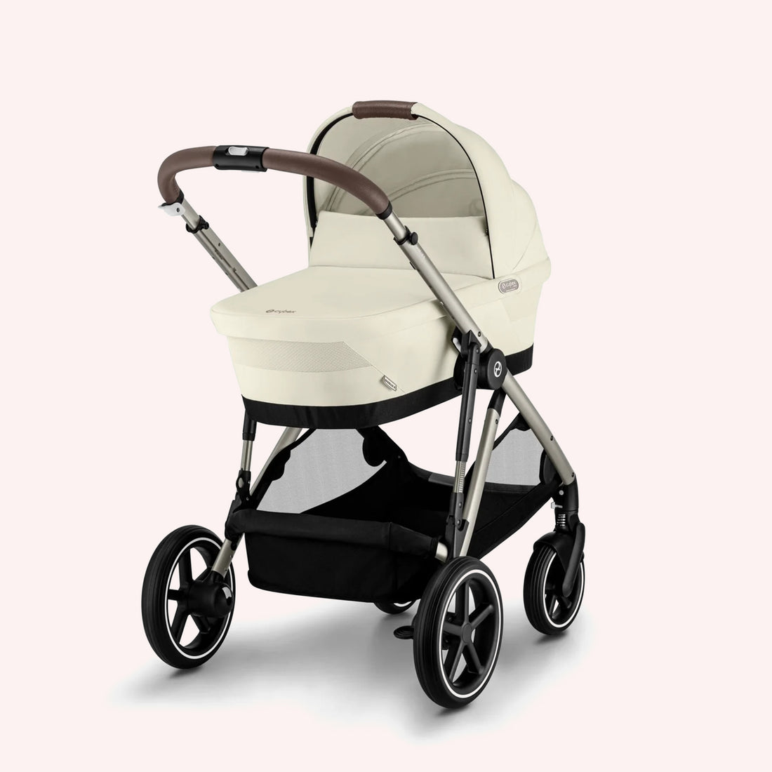 Cybex Gazelle S Bassinet and Seat Pram - Seashell Beige