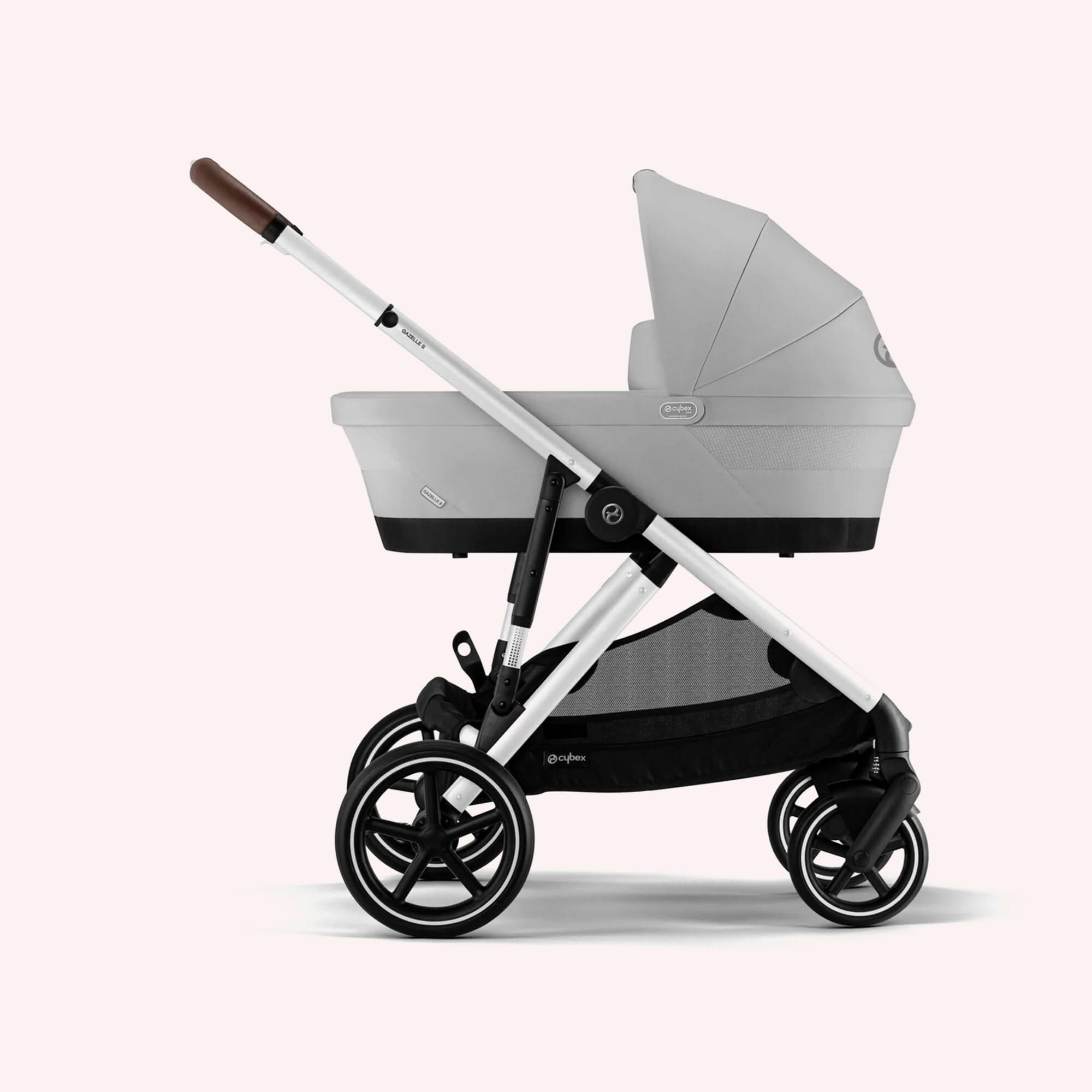 Cybex Gazelle S Pram Carry Cot Bundle Lava Grey by Cybex the memo The Memo