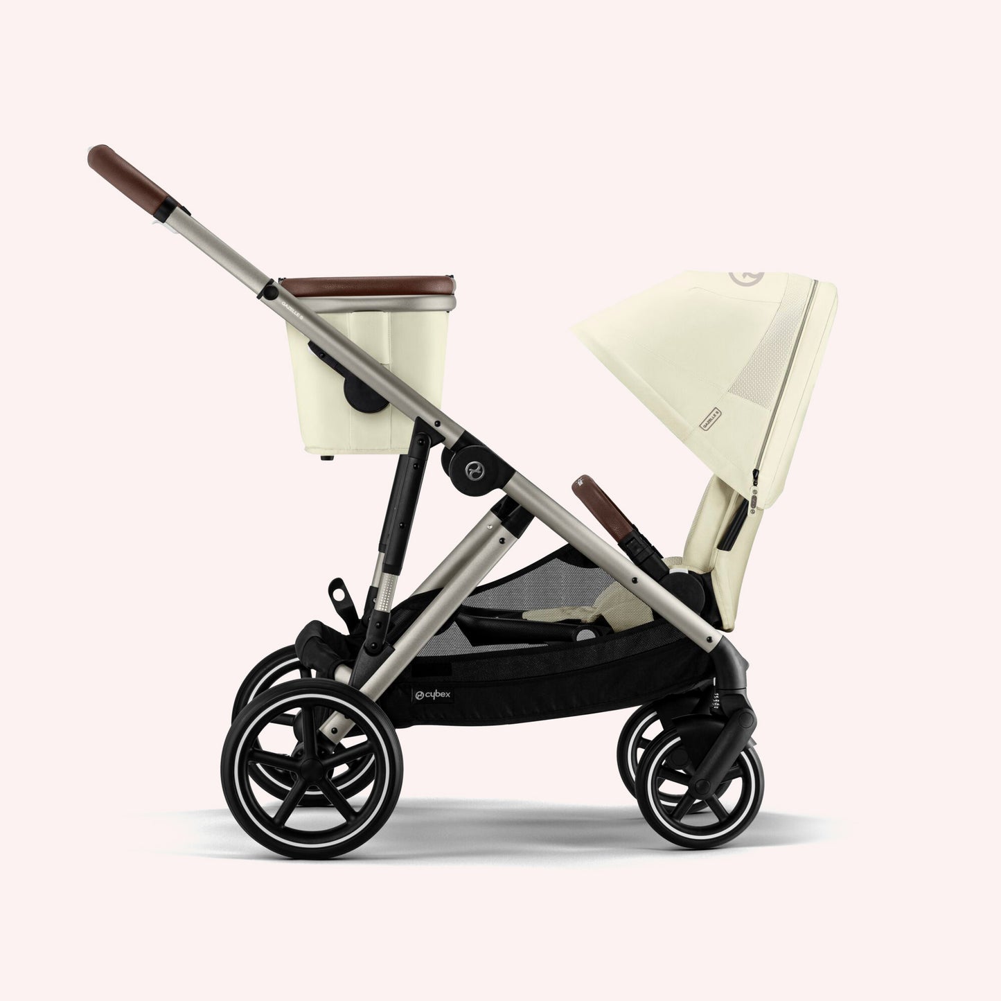 Cybex Gazelle S Bassinet and Seat Pram - Seashell Beige