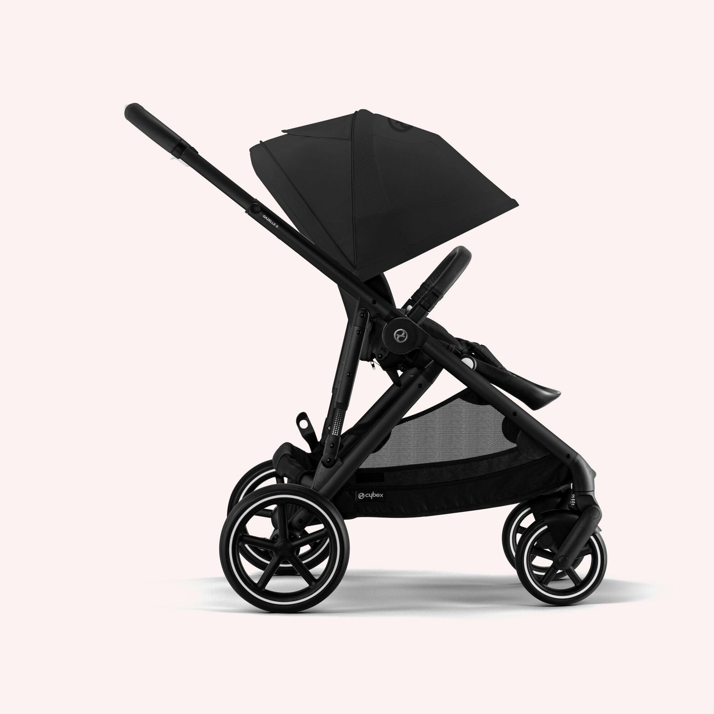 Cybex Gazelle S Bassinet and Seat Pram - Moon Black