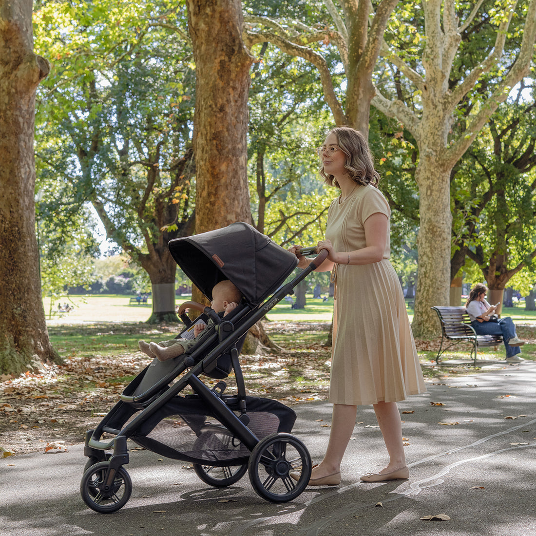 uppababy vista without bassinet UPPAbaby VISTA V3 Pram - Charcoal/Saddle (Nori) by UPPAbaby
