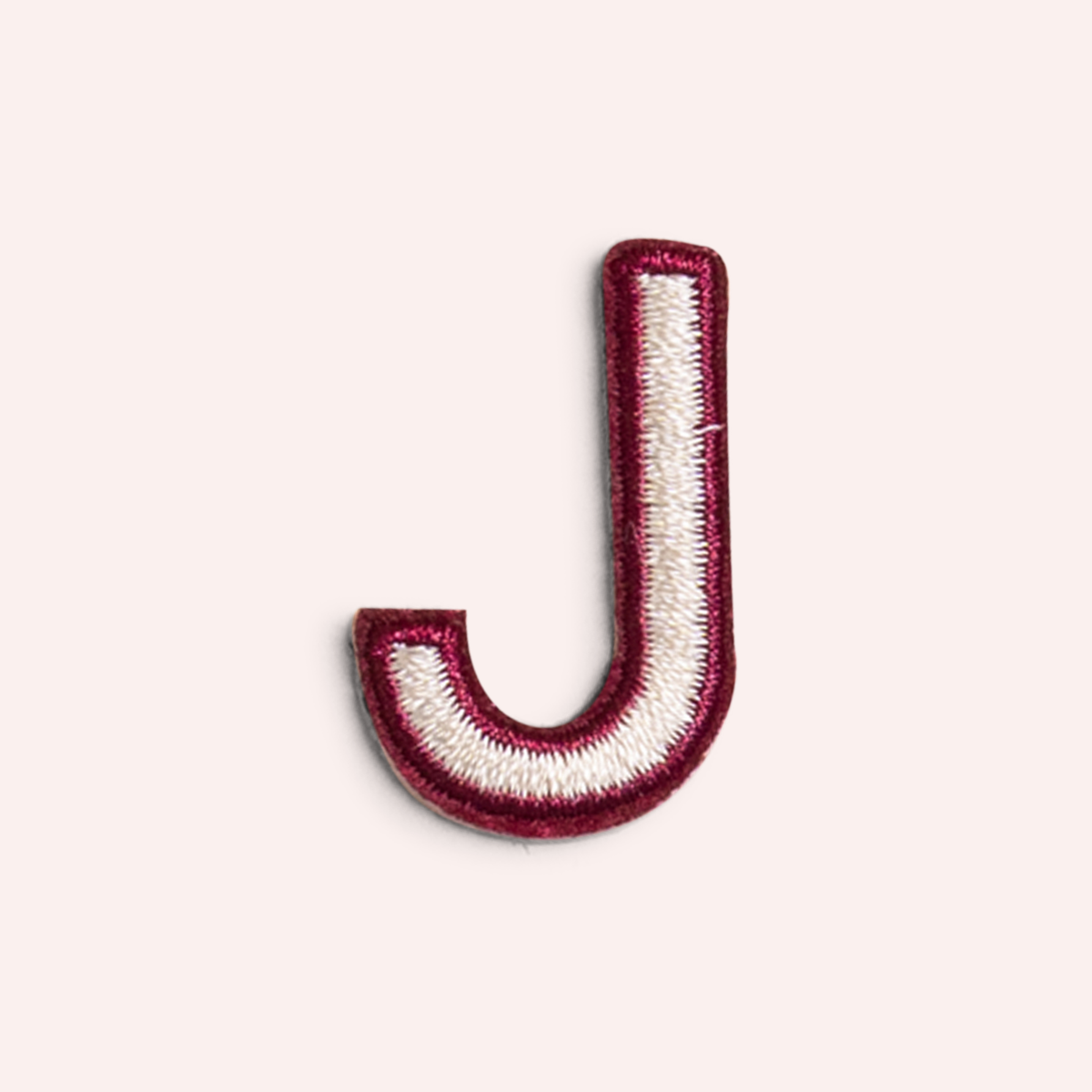 Decorative Iron-On Patch - Oat/Deep Berry