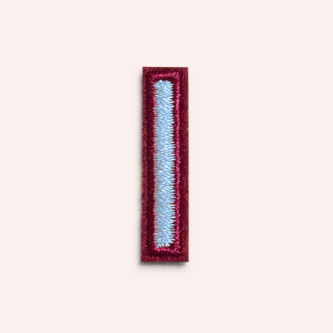 Decorative Iron-On Patch - Periwinkle/Deep Berry