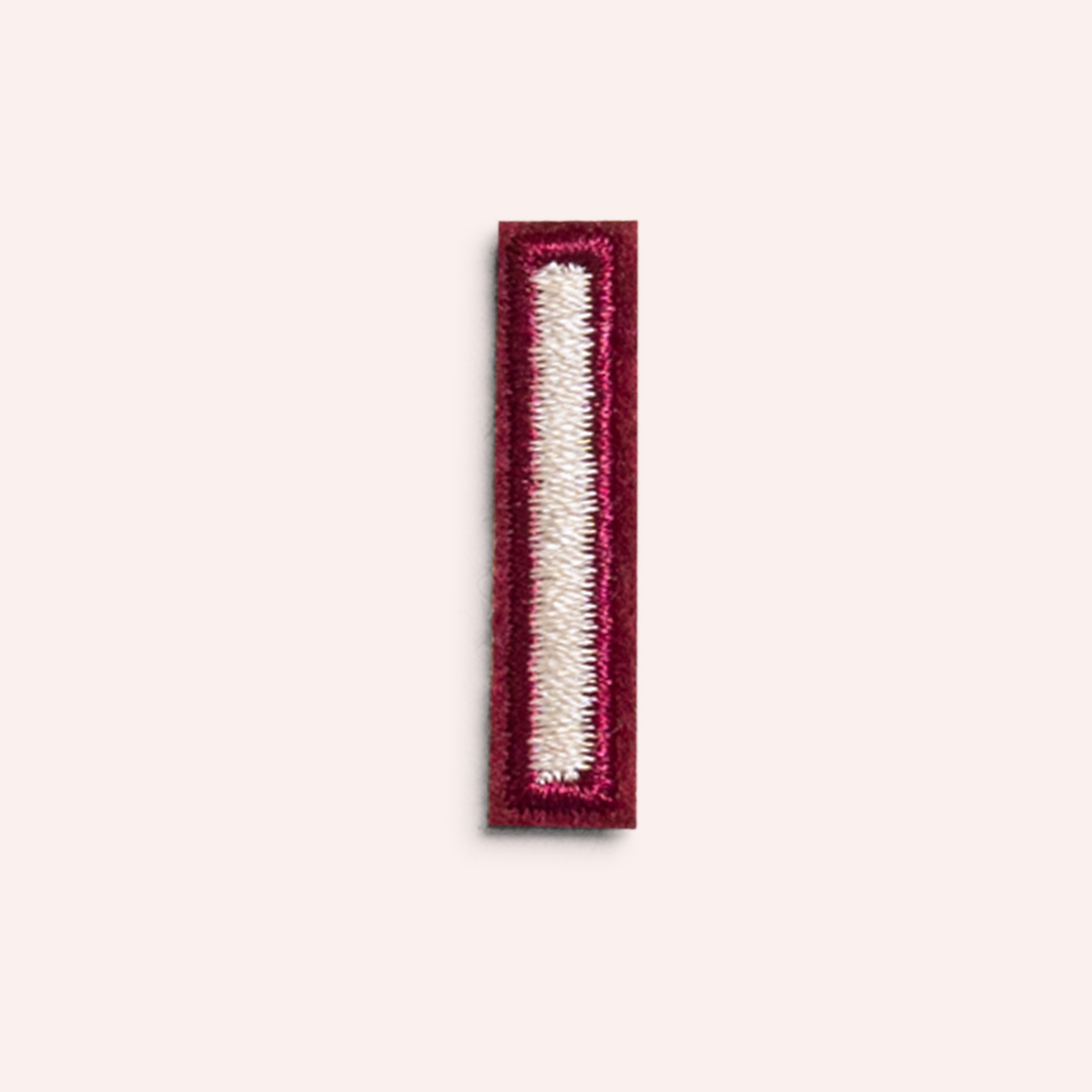 Decorative Iron-On Patch - Oat/Deep Berry