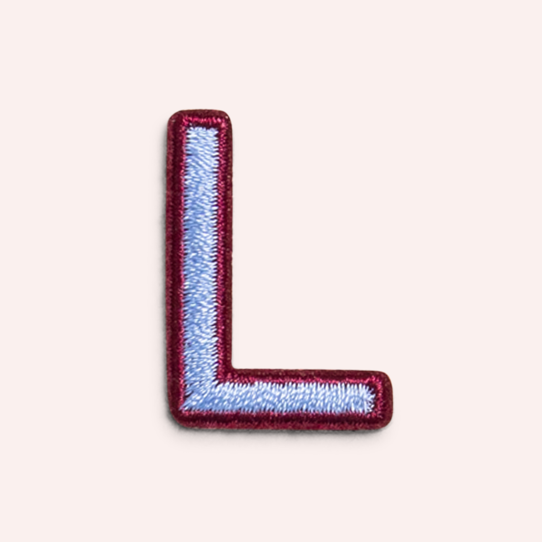 Decorative Iron-On Patch - Periwinkle/Deep Berry