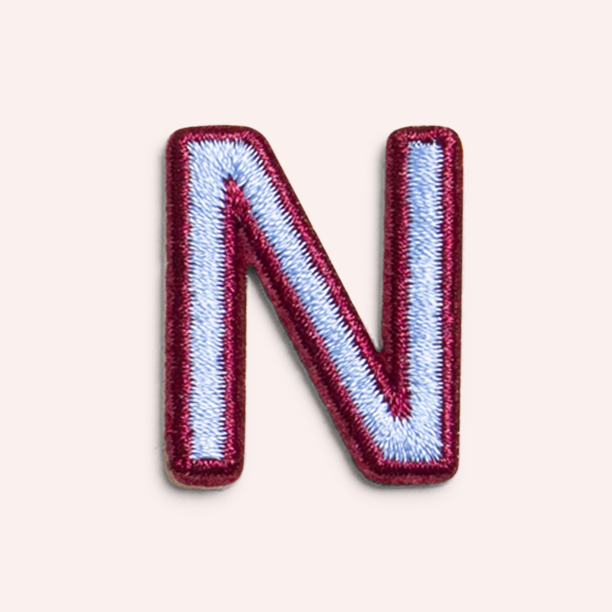 Decorative Iron-On Patch - Periwinkle/Deep Berry