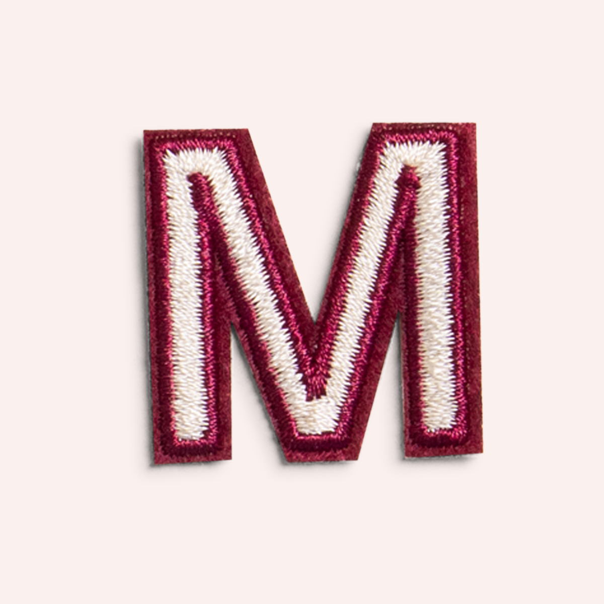 Decorative Iron-On Patch - Oat/Deep Berry