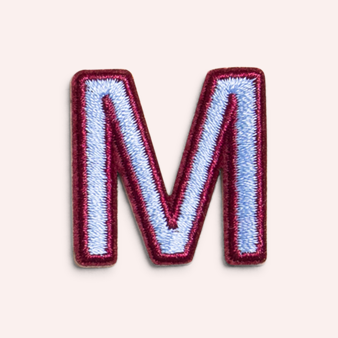 Decorative Iron-On Patch - Periwinkle/Deep Berry