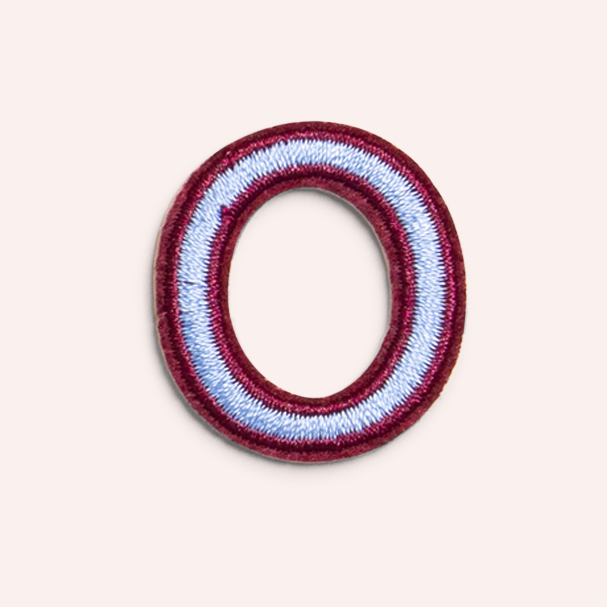Decorative Iron-On Patch - Periwinkle/Deep Berry