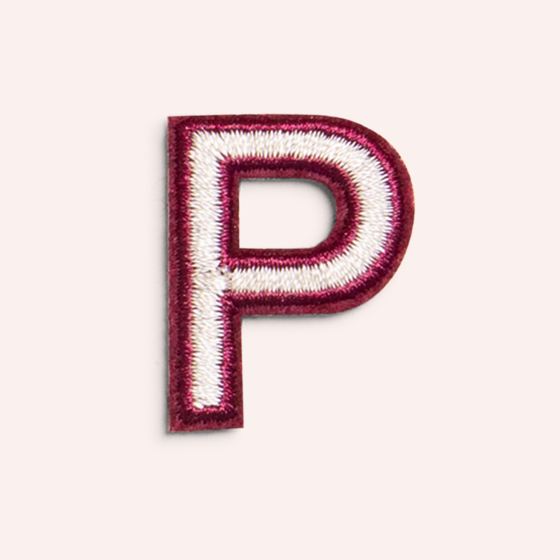 Decorative Iron-On Patch - Oat/Deep Berry