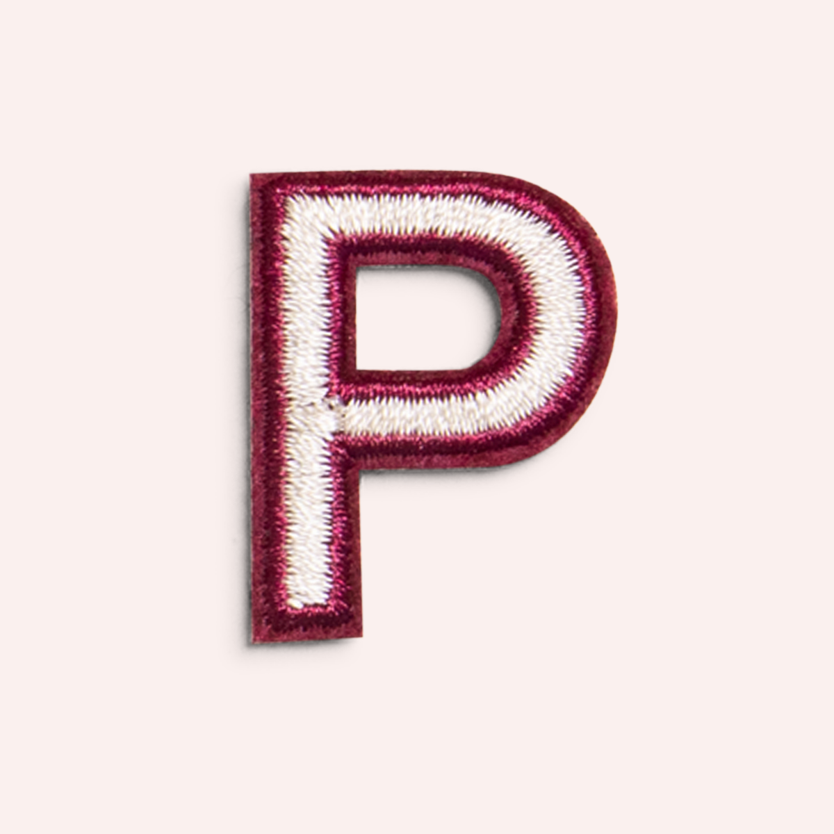 Decorative Iron-On Patch - Oat/Deep Berry