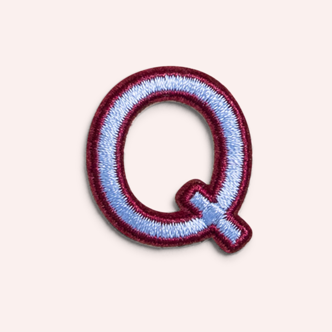Decorative Iron-On Patch - Periwinkle/Deep Berry