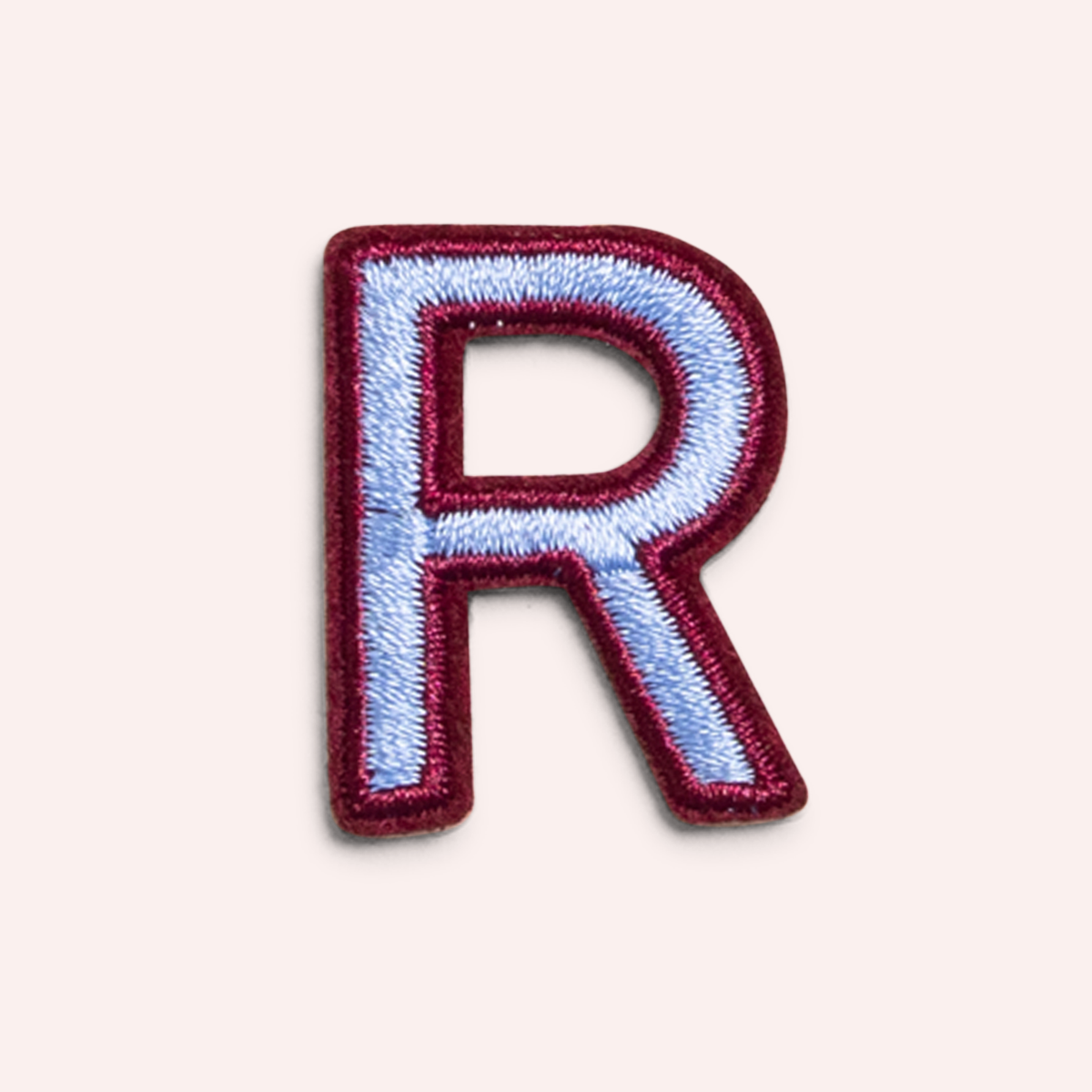 Decorative Iron-On Patch - Periwinkle/Deep Berry
