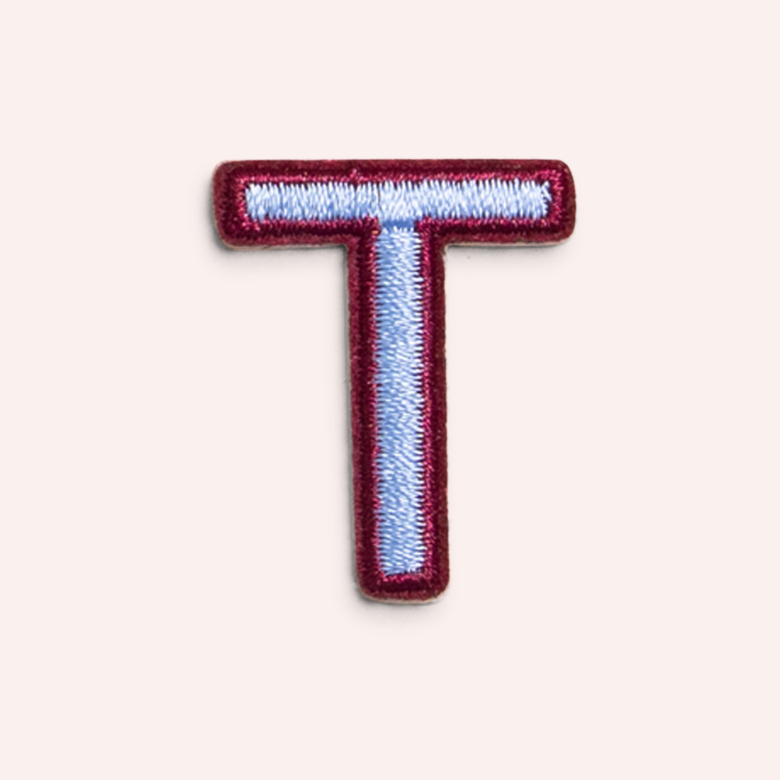 Decorative Iron-On Patch - Periwinkle/Deep Berry