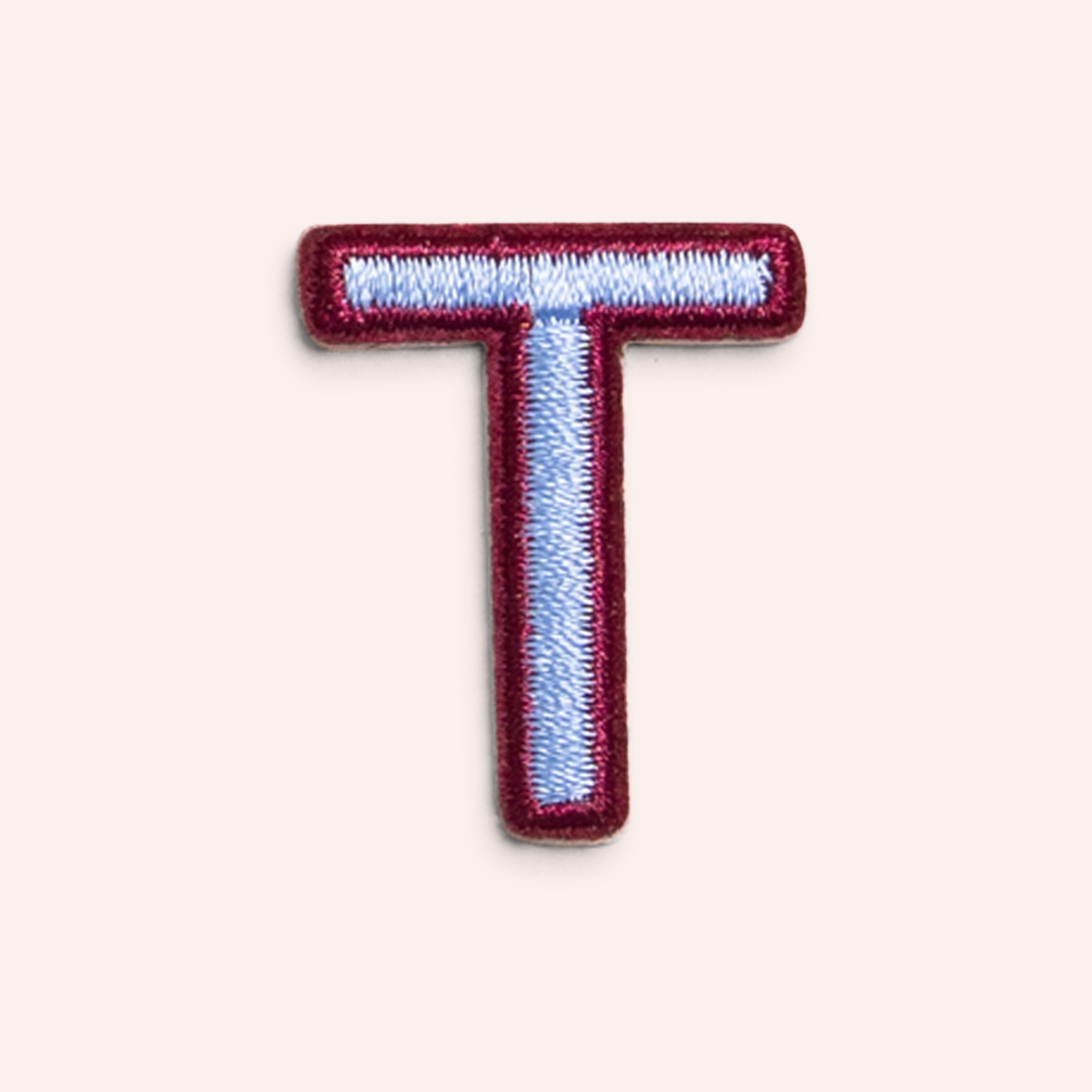 Decorative Iron-On Patch - Periwinkle/Deep Berry