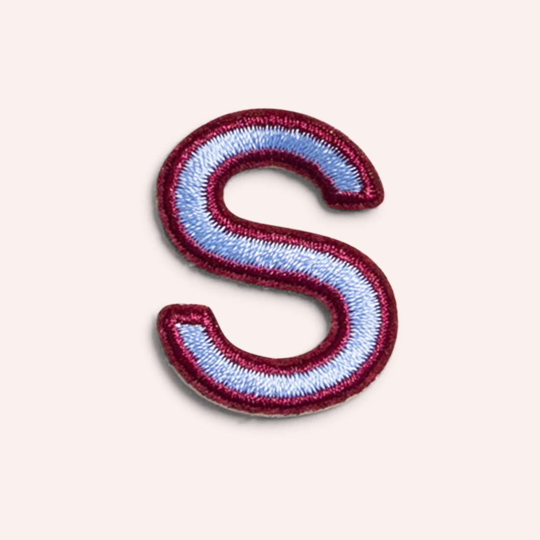Decorative Iron-On Patch - Periwinkle/Deep Berry