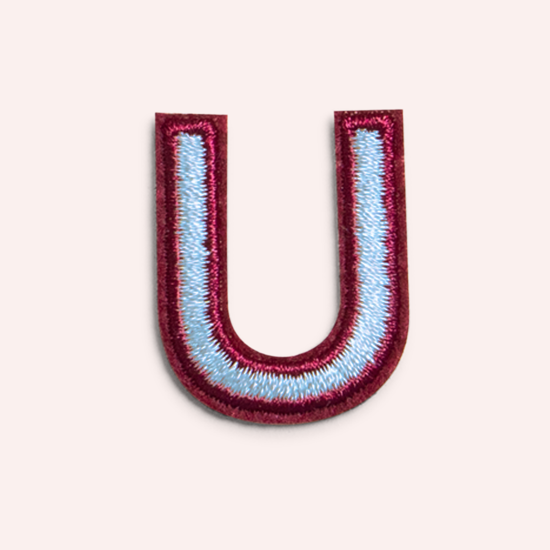 Decorative Iron-On Patch - Periwinkle/Deep Berry
