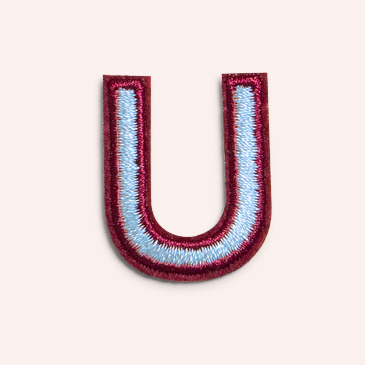 Decorative Iron-On Patch - Periwinkle/Deep Berry