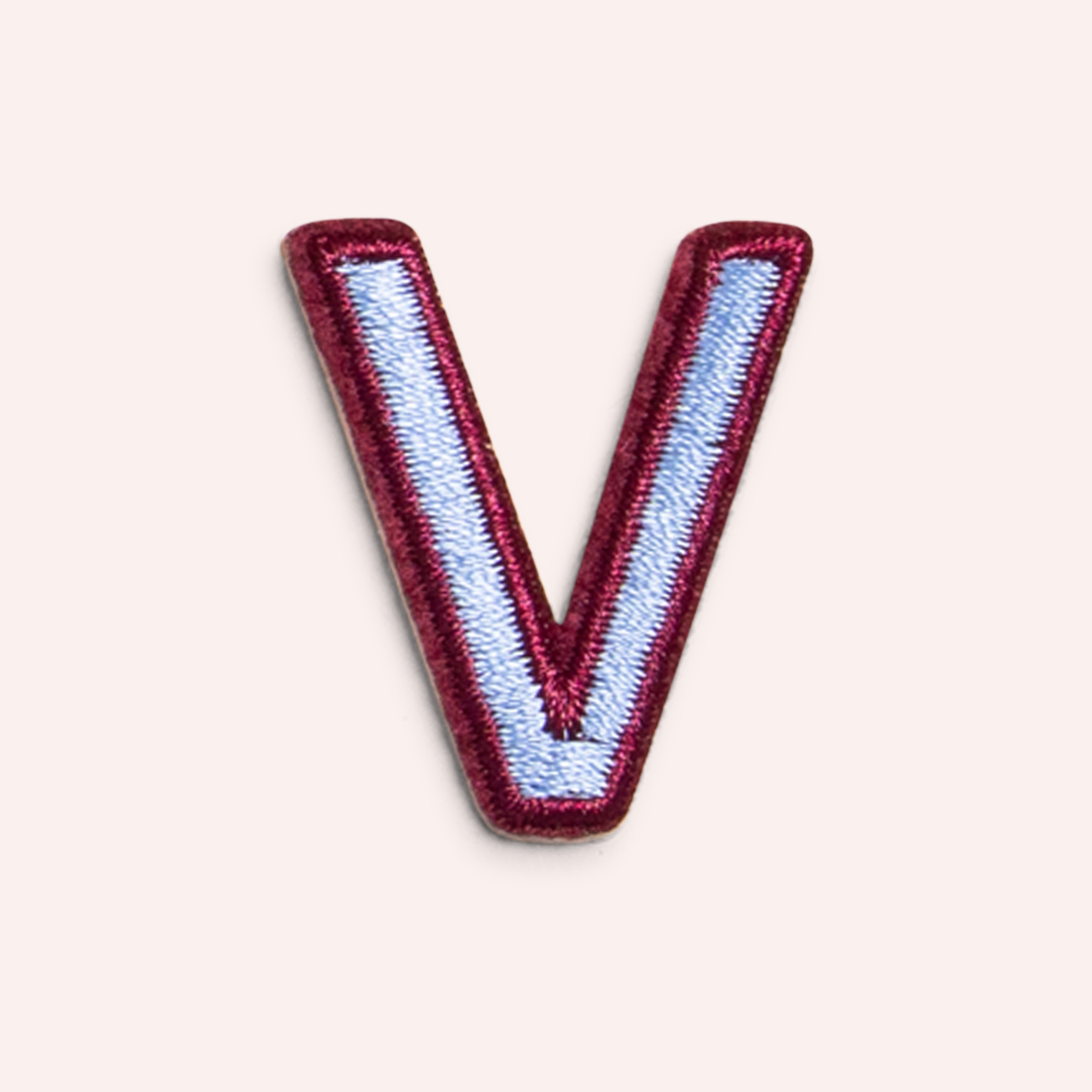 Decorative Iron-On Patch - Periwinkle/Deep Berry