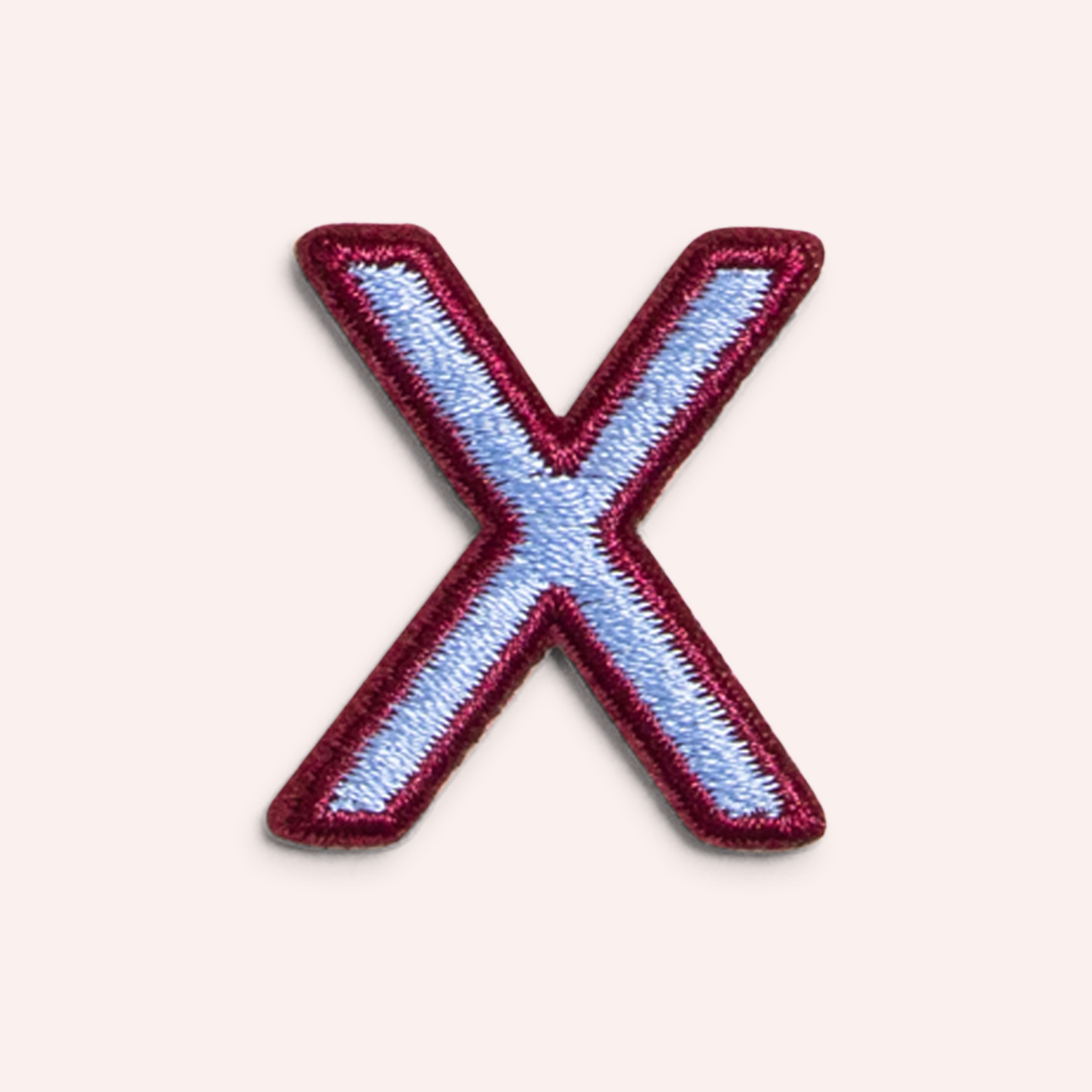 Decorative Iron-On Patch - Periwinkle/Deep Berry