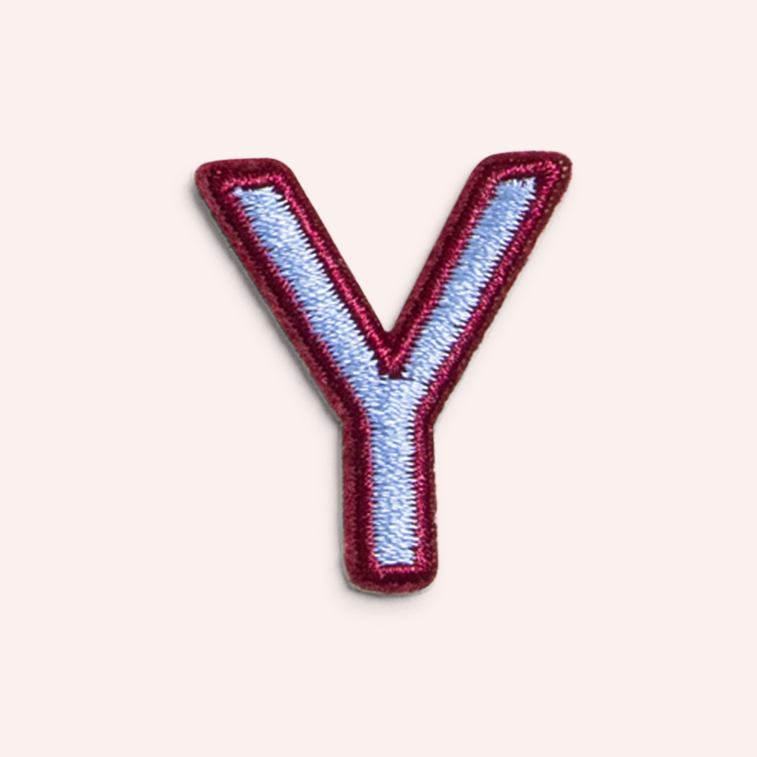 Decorative Iron-On Patch - Periwinkle/Deep Berry