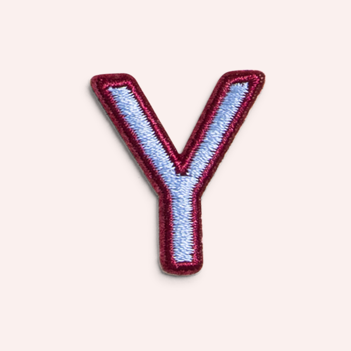 Decorative Iron-On Patch - Periwinkle/Deep Berry