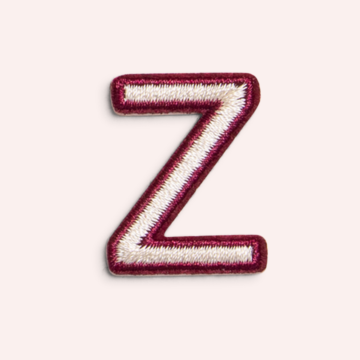 Decorative Iron-On Patch - Oat/Deep Berry