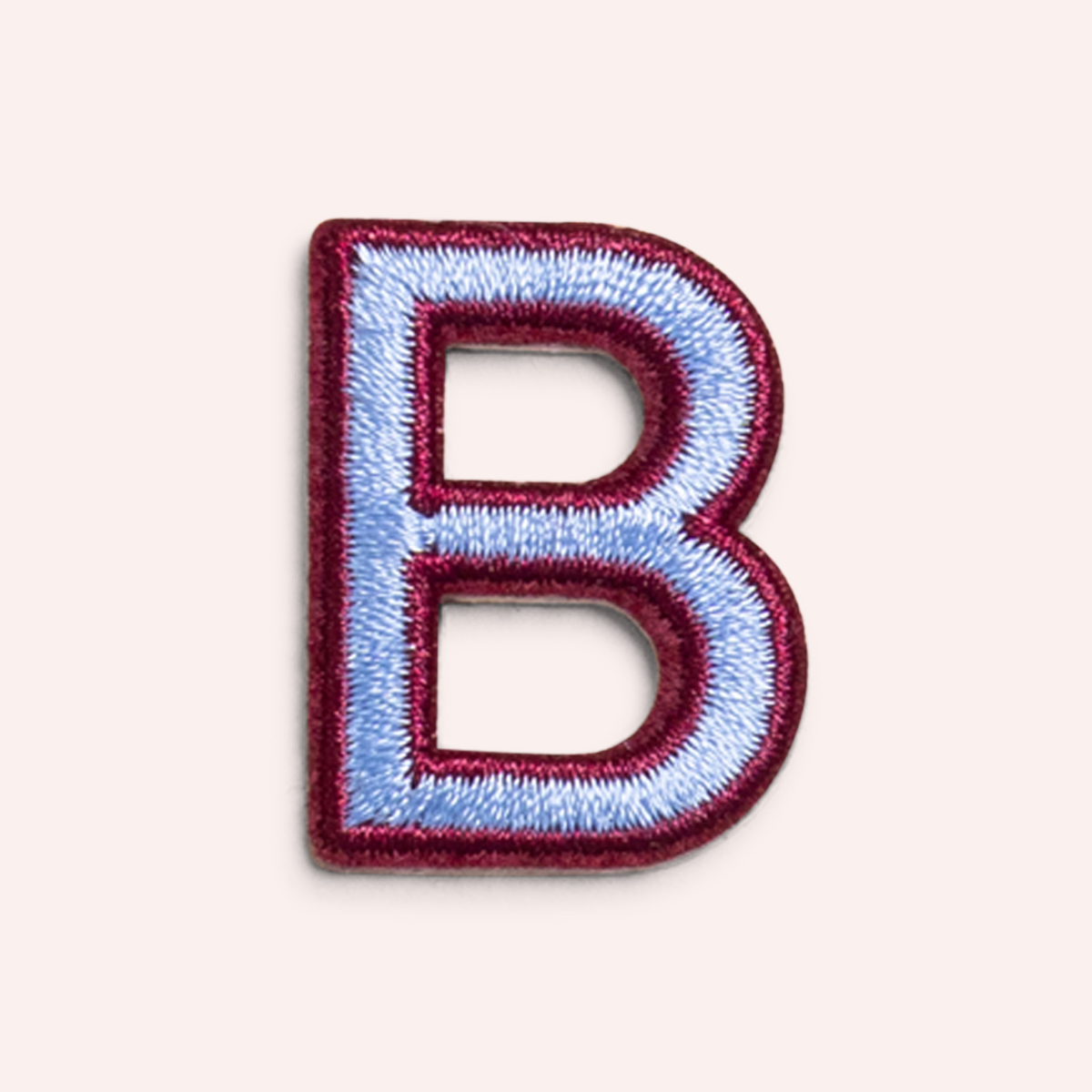 Decorative Iron-On Patch - Periwinkle/Deep Berry
