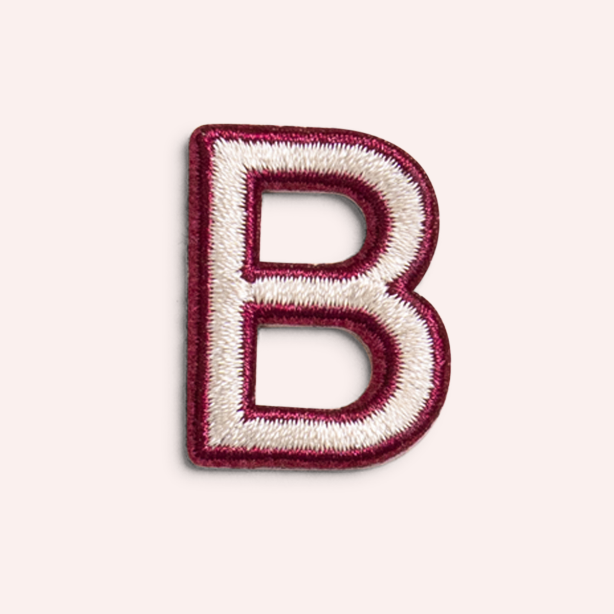 Decorative Iron-On Patch - Oat/Deep Berry