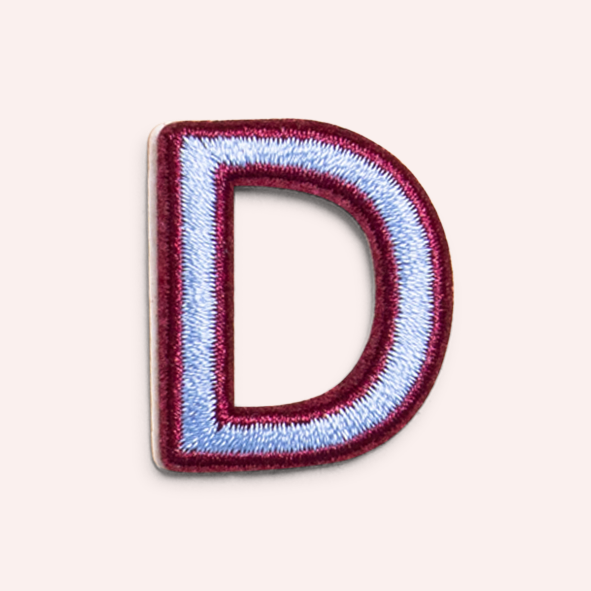 Decorative Iron-On Patch - Periwinkle/Deep Berry