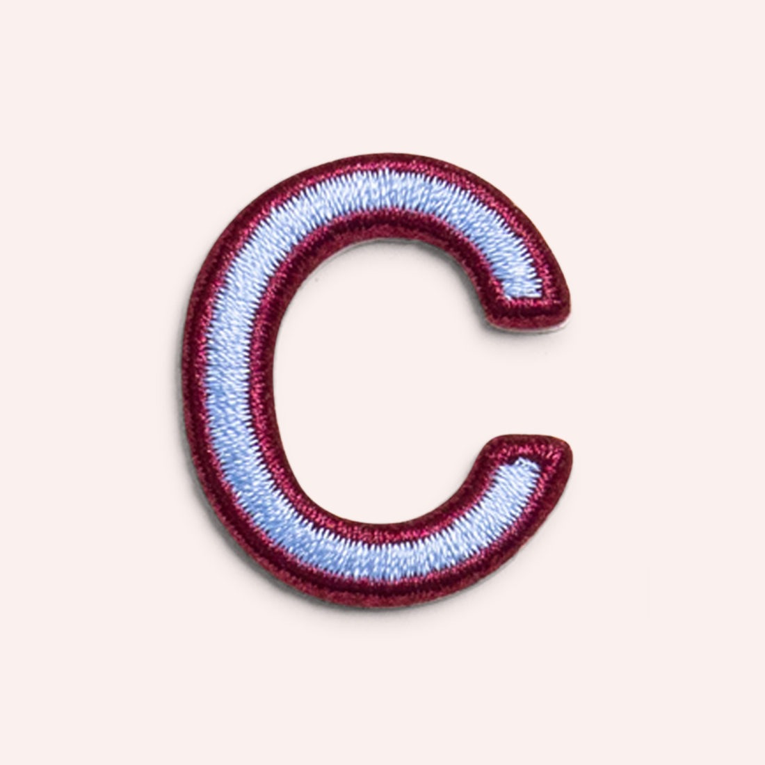 Decorative Iron-On Patch - Periwinkle/Deep Berry